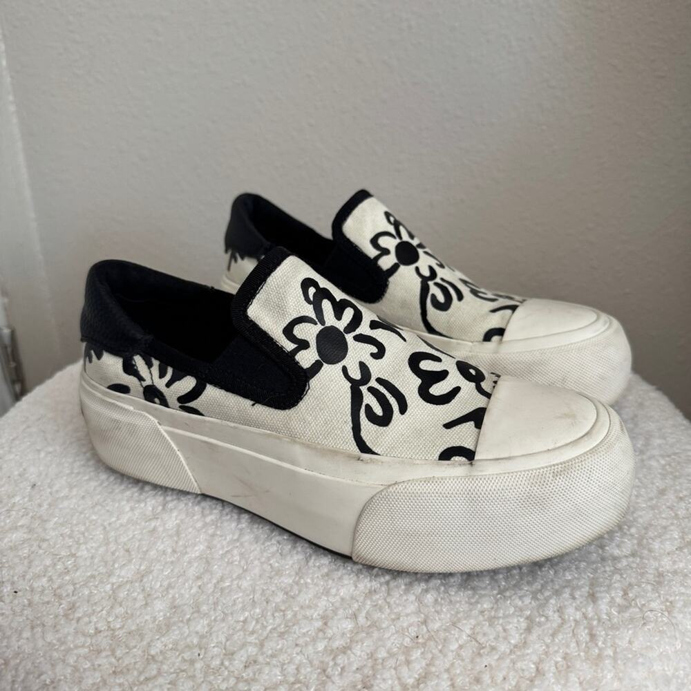 John Fluevog Willet Floral Casual Slip On Sneakers 7